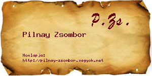 Pilnay Zsombor névjegykártya
