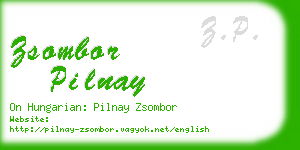 zsombor pilnay business card